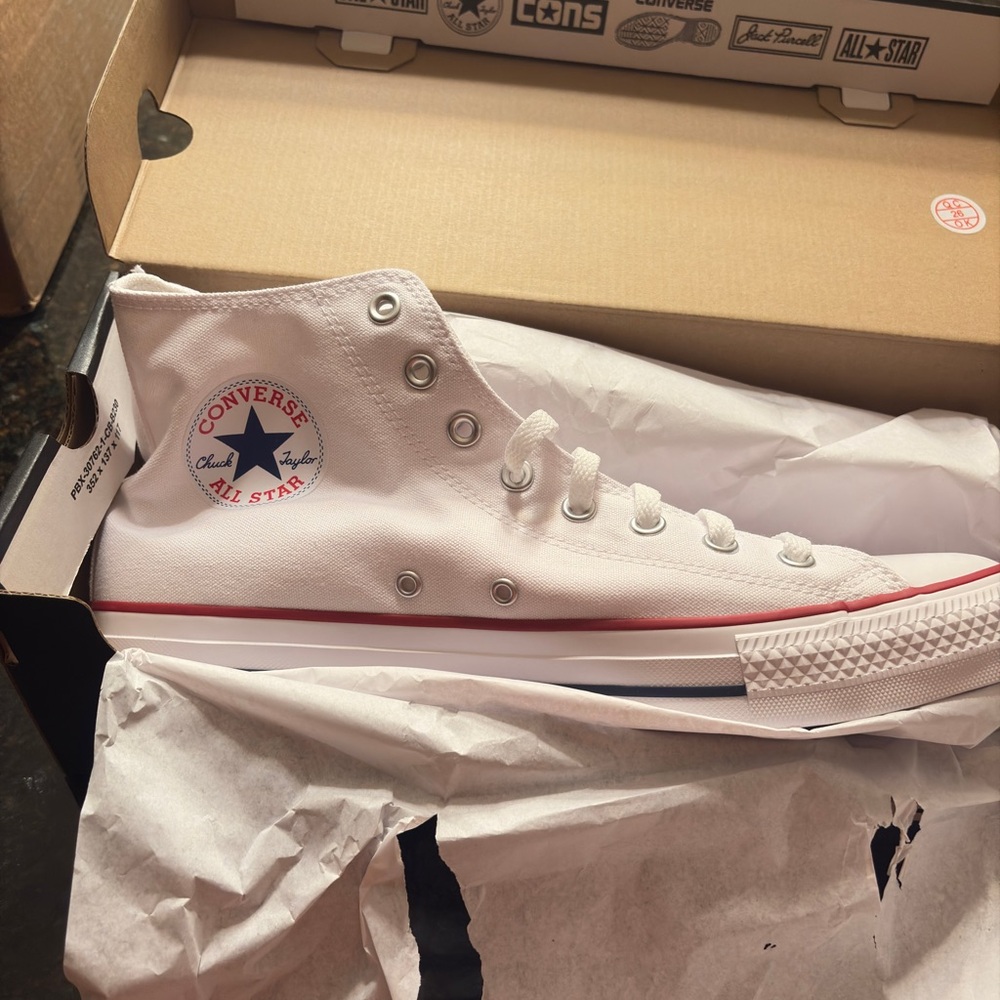 Converse White Canvas Sneakers